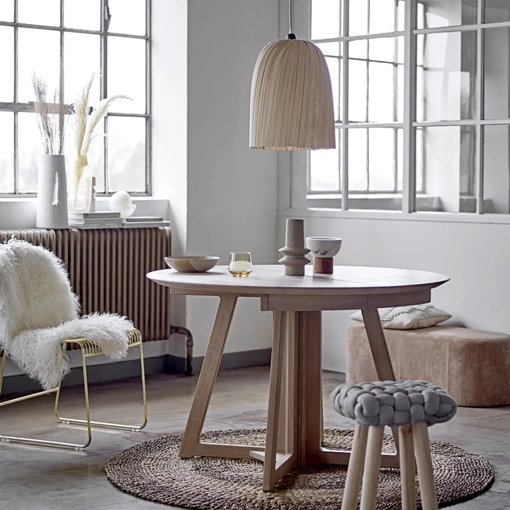 Bloomingville - Owen Dining Table, Ø 118 X H 75 Cm, Natural Oak - Image 2