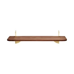 AYTM - Aedes Wall Shelf Small, Walnut / Gold