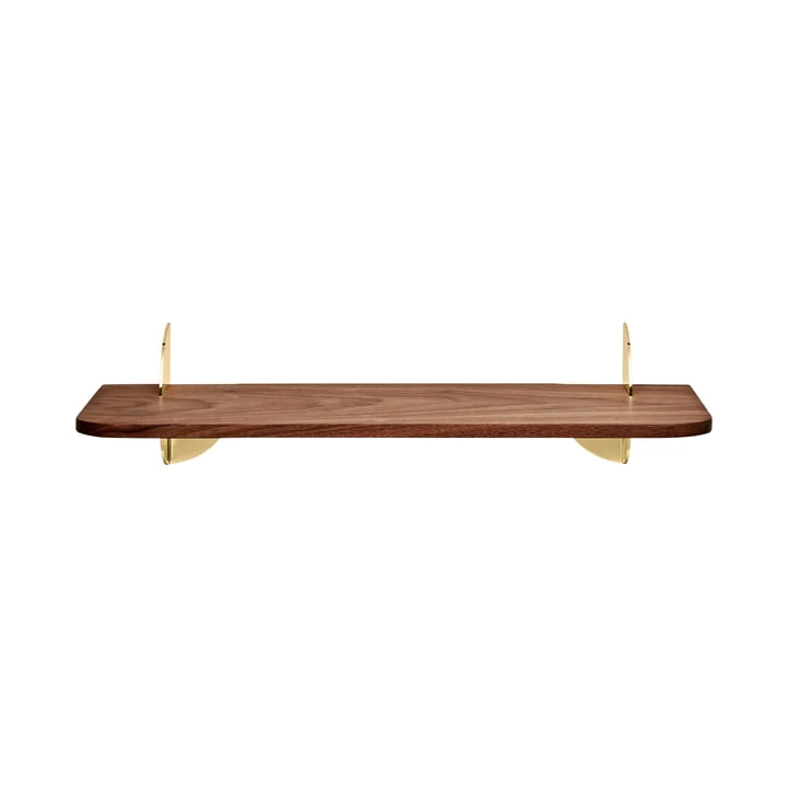 AYTM - Aedes Wall Shelf Small, Walnut / Gold