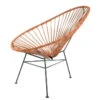 Acapulco Design - Acapulco Chair, Leather Cognac / Black
