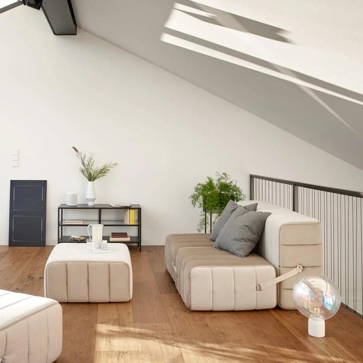 Ambivalenz - Curt Sofa Set 4, Gray / Beige (Jet - 9110) - Image 6