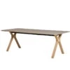 Andersen Furniture - Space Extending Table 95 X 220 Cm, White Pigmented Oak / Laminate Castoro Ottawa (Fenix 0717)