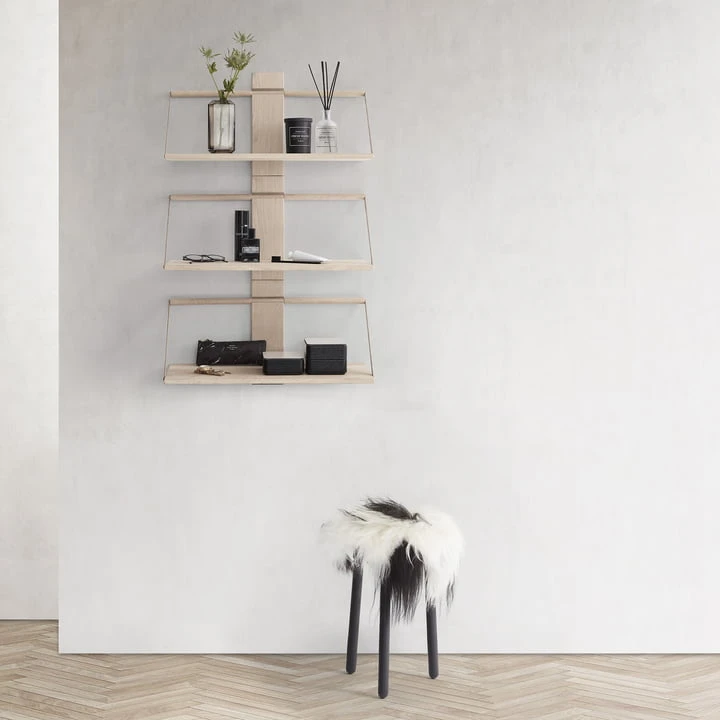 Andersen Furniture - 30 X 18 X H 24 Cm Wood Wall Hängeregal , Oak - Image 6