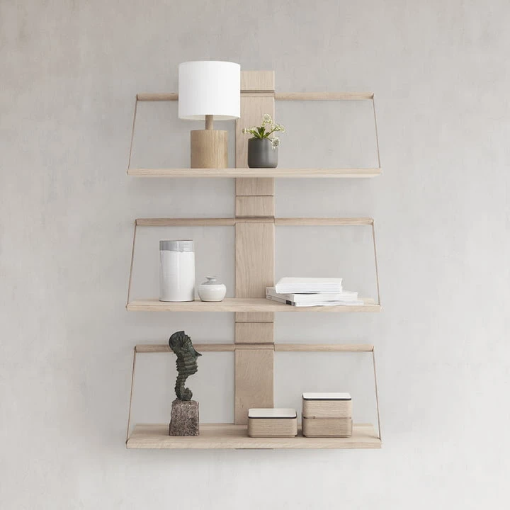 Andersen Furniture - 30 X 18 X H 24 Cm Wood Wall Hängeregal , Oak - Image 5