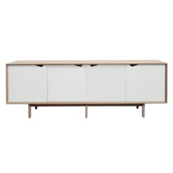 Andersen Furniture - S1 Sideboard, Soaped Oak / Doors White