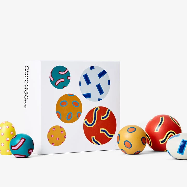 Areaware - Chiaozza Wall Hooks, Multicolor (set Of 5) - Image 3