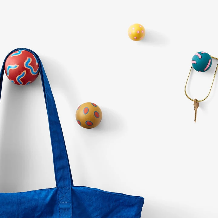 Areaware - Chiaozza Wall Hooks, Multicolor (set Of 5) - Image 2