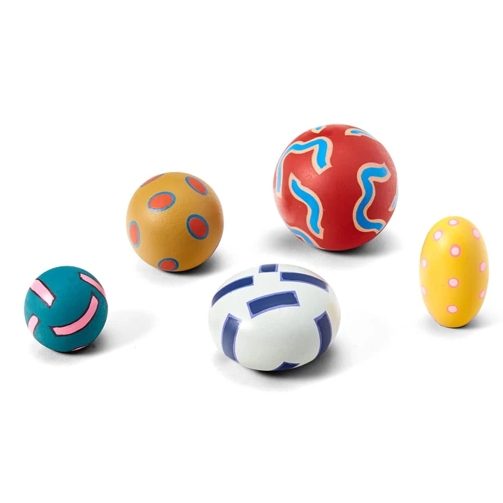 Areaware - Chiaozza Wall Hooks, Multicolor (set Of 5)