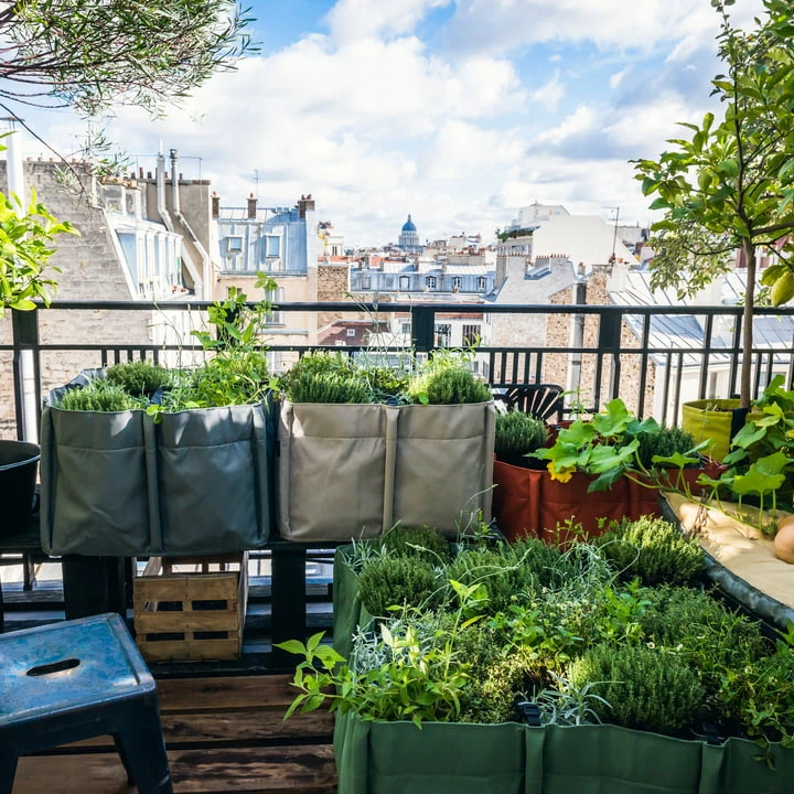 Bacsac - Bacsquare Plant Bag 4 Geotextil 140 L, Brown - Image 4