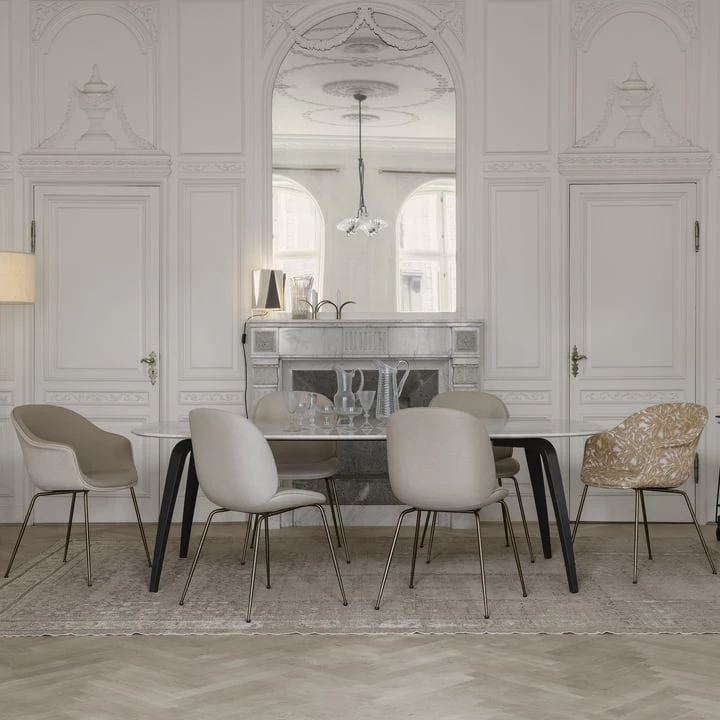 Gubi - Dining Table, Rectangular / 120 X 230 Cm, Ash Stained Black - Image 4