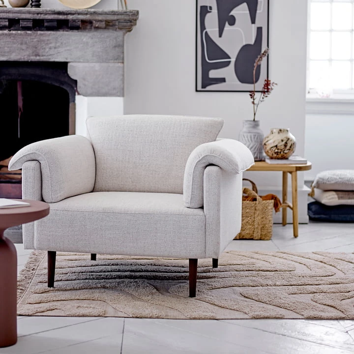 Bloomingville - Chesham Lounge Chair, White - Image 2