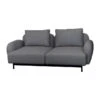 Cane-line - Aura Sofa 10, 2-seater, Dark Gray, (Cane-line Ambience)