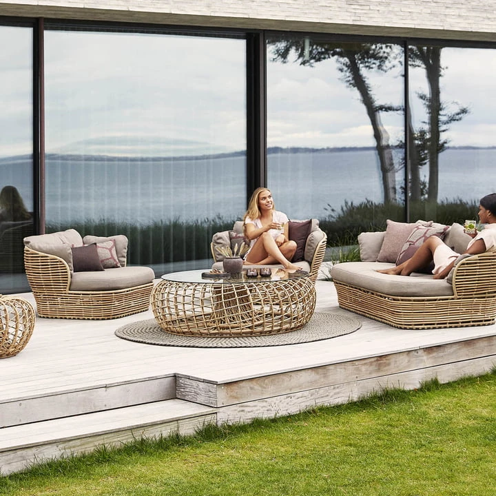 Cane-line - Basket 2-seater Sofa Outdoor, Natural / Taupe - Image 4