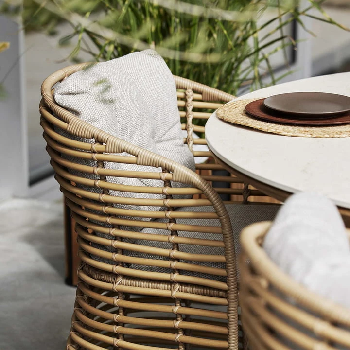 Cane-line - Basket Outdoor Armchair, Natural / Taupe - Image 3