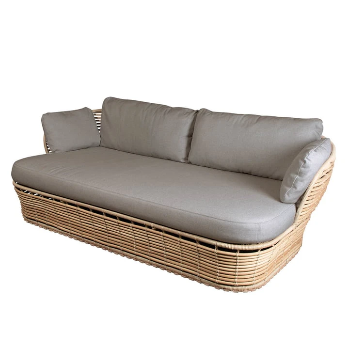 Cane-line - Basket 2-seater Sofa Outdoor, Natural / Taupe