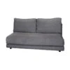 Cane-line - Scale Sofa 2-seater Sofa Module, Dark Gray (Cane-line Ambience)