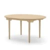 Carl Hansen - CH337 Extendable Dining Table, 140 X 115 Cm, Oiled Oak (with Extension For 2 Plates)