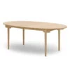 Carl Hansen - CH338 Extendable Dining Table, 200 X 115 Cm, Oiled Oak (with Extension For 2 Plates)
