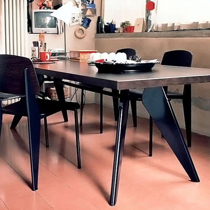 Vitra - EM Table Dining Table, 90 X 240 Cm, Asphalt / Deep Black - Image 6