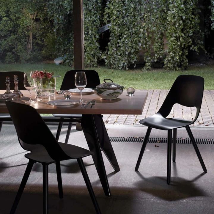 Vitra - EM Table Dining Table, 90 X 240 Cm, Asphalt / Deep Black - Image 8