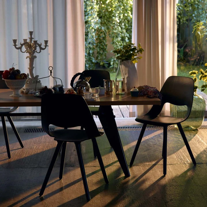 Vitra - EM Table Dining Table, 90 X 240 Cm, Asphalt / Deep Black - Image 7