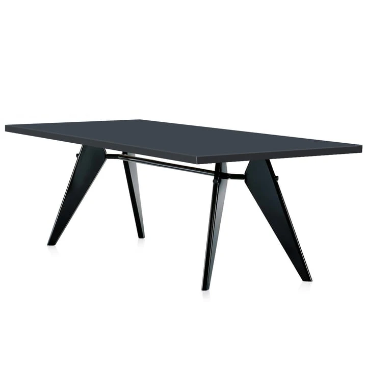Vitra - EM Table Dining Table, 90 X 240 Cm, Asphalt / Deep Black