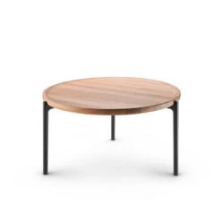 Eva Solo - Savoye Coffee Table, Ø 60 X H 35 Cm, Natural Oak / Black