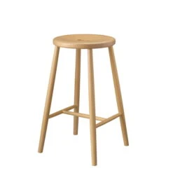 FDB Møbler - J27C Bar Stool, Natural Beech
