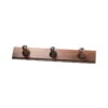 FDB Møbler - Q3 Allé Wall Coat Rack 3 Hooks, Walnut
