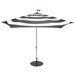 Fatboy - Stripesol Set Parasol Ø 350 Cm Anthracite + Stand Black