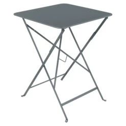 Fermob - Bistro Folding Table, 57 X 57 Cm, Thunder Gray