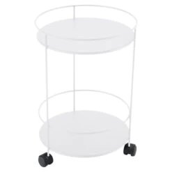 Fermob - Guinguette Side Trolley On Casters, Cotton White