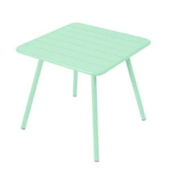 Fermob - Luxembourg Table, Square (4 Legs), 80 X 80 Cm, Opal Green