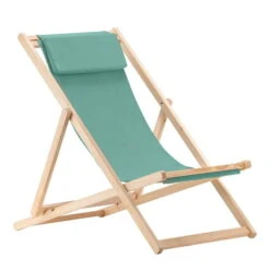 Fiam - Relax Deck Chair, Ash / Aqua