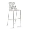 Fast - Forest Bar Stool High With High Backrest, White