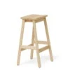 Form & Refine - Angle Bar Stool H 65 Cm, Beech White Oiled
