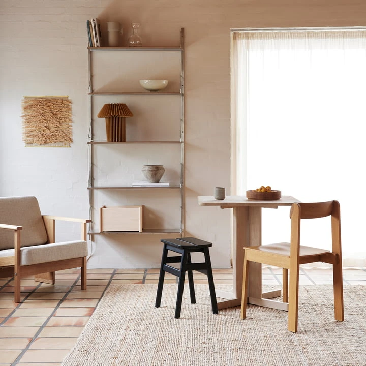 Form & Refine - Quatrefoil Table, 68 × 68 Cm, Oak - Image 2