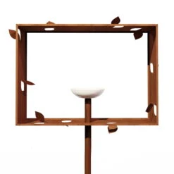 Frederik Roijé - Frame Bird Feeder, Corrosion Brown