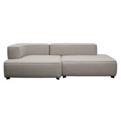 Fritz Hansen - Corner Alphabet Sofa, 2-seater, Armrest Left, Beige (Christianshavn 1120)