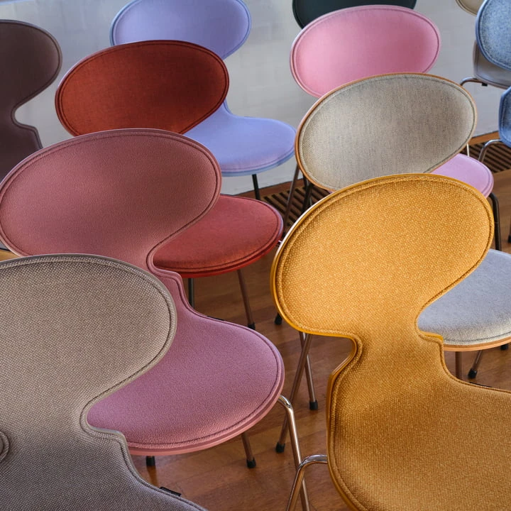 Fritz Hansen - Ant 3101 Chair, Dark Green (Vidar 1062) / Ash Lacquered Evergreen / Chromed - Image 7