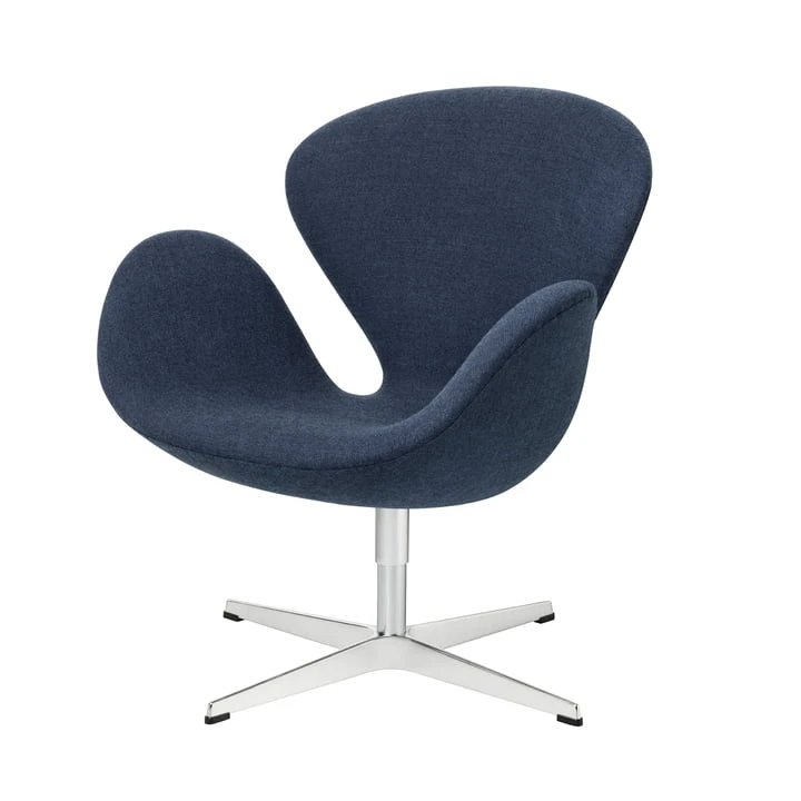Fritz Hansen - Swan Armchair, Aluminum / Blue (FH 6001)