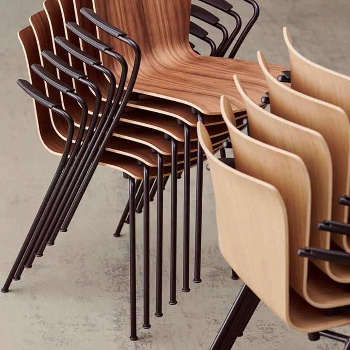 Fritz Hansen - Vico Duo Armchair, Walnut / Black - Image 5