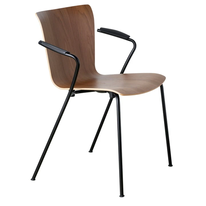 Fritz Hansen - Vico Duo Armchair, Walnut / Black