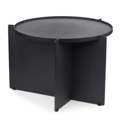 Gejst - Svip Side Table, Ø 60 X 42 Cm, Black / Gray