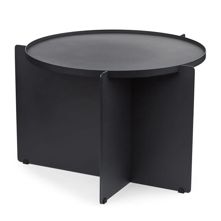 Gejst - Svip Side Table, Ø 60 X 42 Cm, Black / Gray
