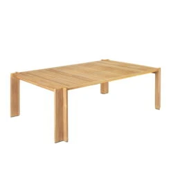 Gubi - Atmosfera Dining Table Outdoor, 105 X 209 Cm, Teak