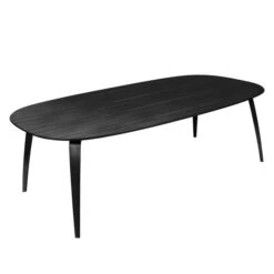 Gubi - Dining Table, Rectangular / 120 X 230 Cm, Ash Stained Black
