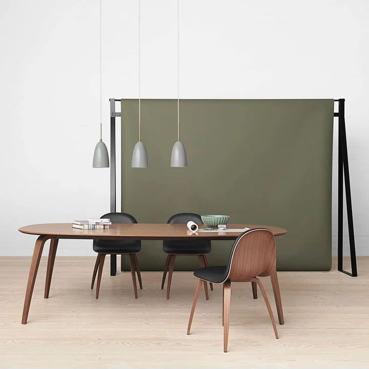 Gubi - Dining Table, Rectangular / 120 X 230 Cm, Ash Stained Black - Image 2