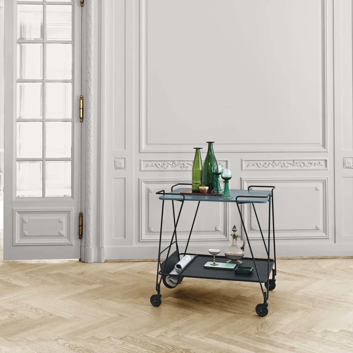 Gubi - Matégot Trolley / Service Trolley, Black - Image 3