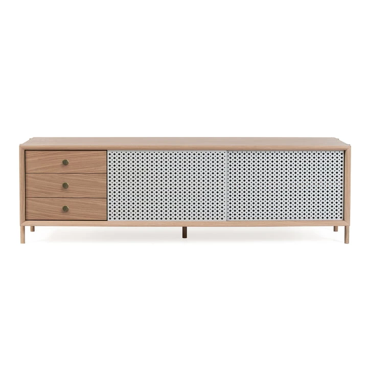 Hartô - Gabin Sideboard High With Drawers, Oak / Anthracite Gray (RAL 7016) - Image 2